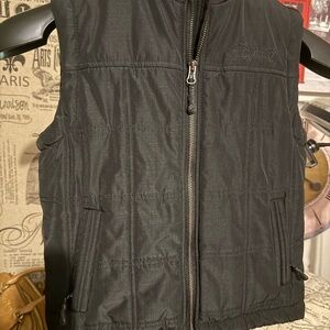 Black Kids Puffer Vest
